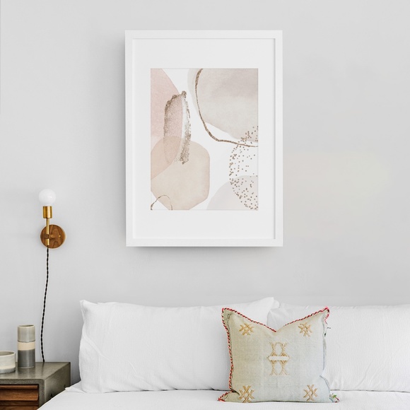Modern Abstract Shape Wall Art Print Unframed - Picture 6 of 8